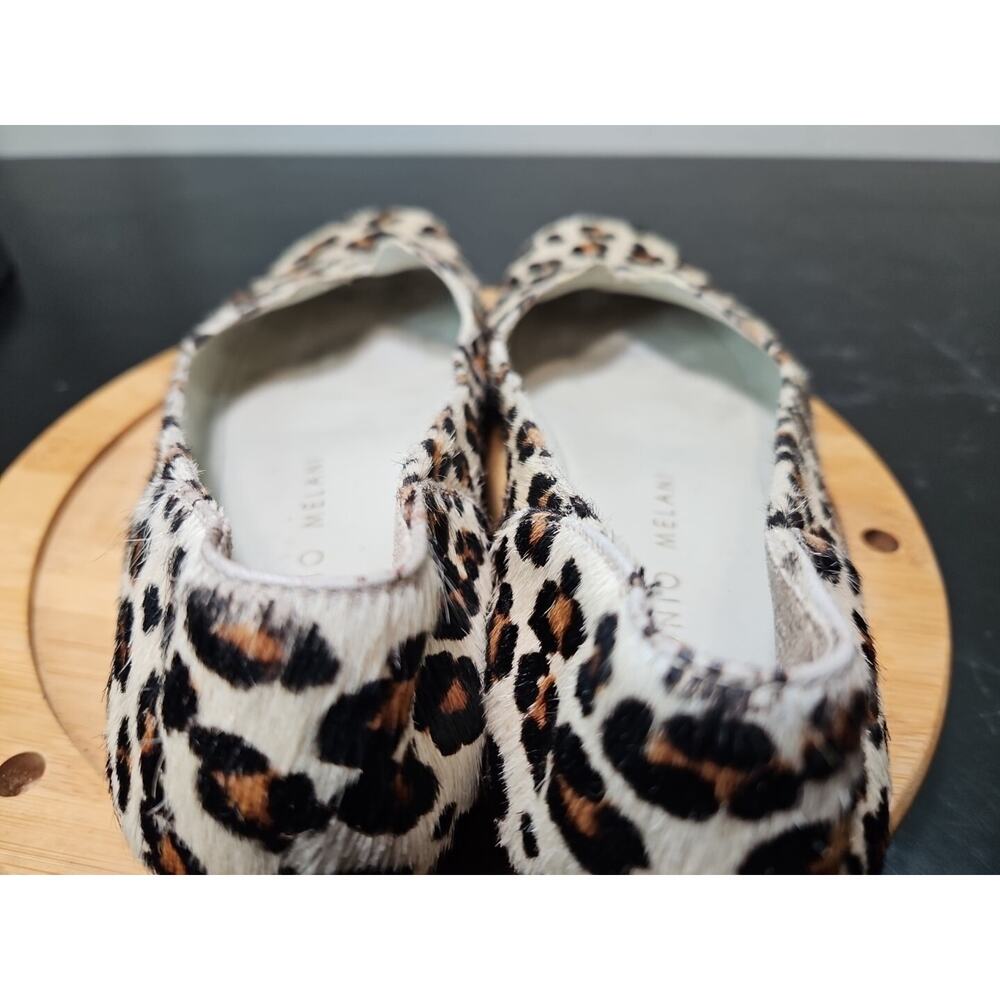 Antonio Melani "SPLENDID" Cheetah‎ Print Textured Leather Ballet Flats W/7 *EUC - Picture 13 of 16